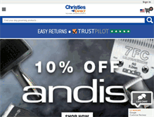 Tablet Screenshot of christiesdirect.com